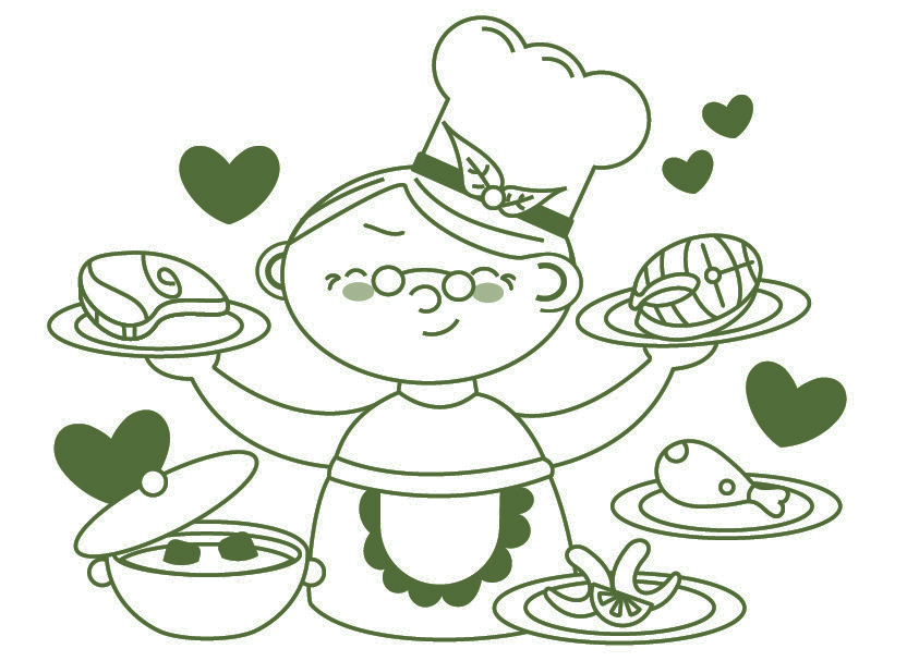 ilustracion doña lola cocinando