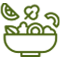 icono ensalada fresca en bowl icono ensalada fresca en bowl